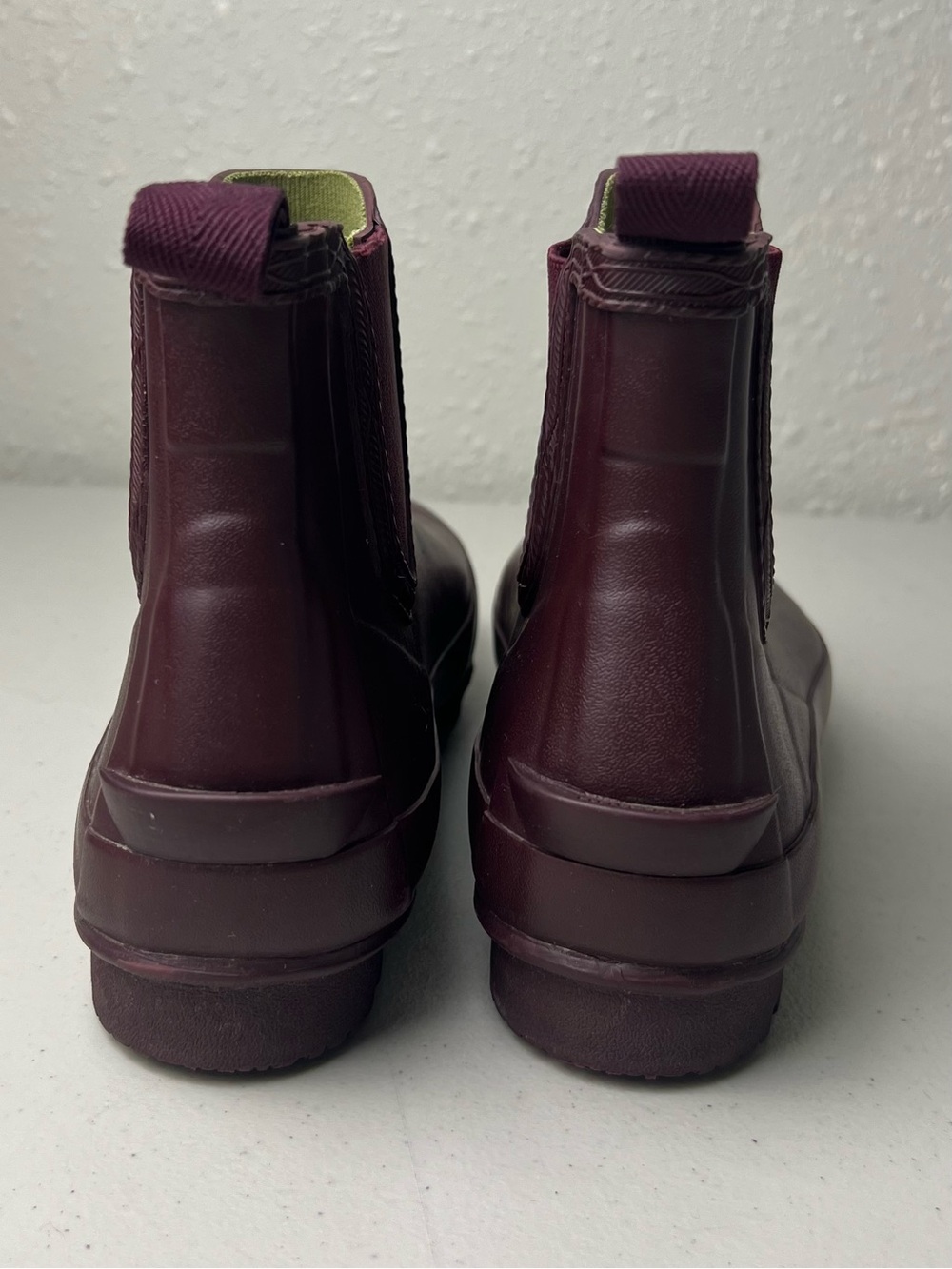 Hunter Burgundy Women’s Size 5 Chelsea Short Rain Boots - Picture 8 of 10